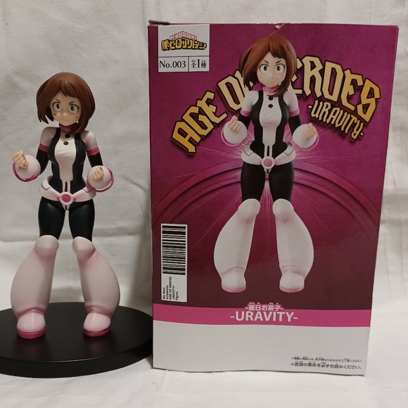 Ochaco Uraraka Uravity Action Statue ~7" w/Stand & Original Box My Hero Academia - Picture 2 of 10
